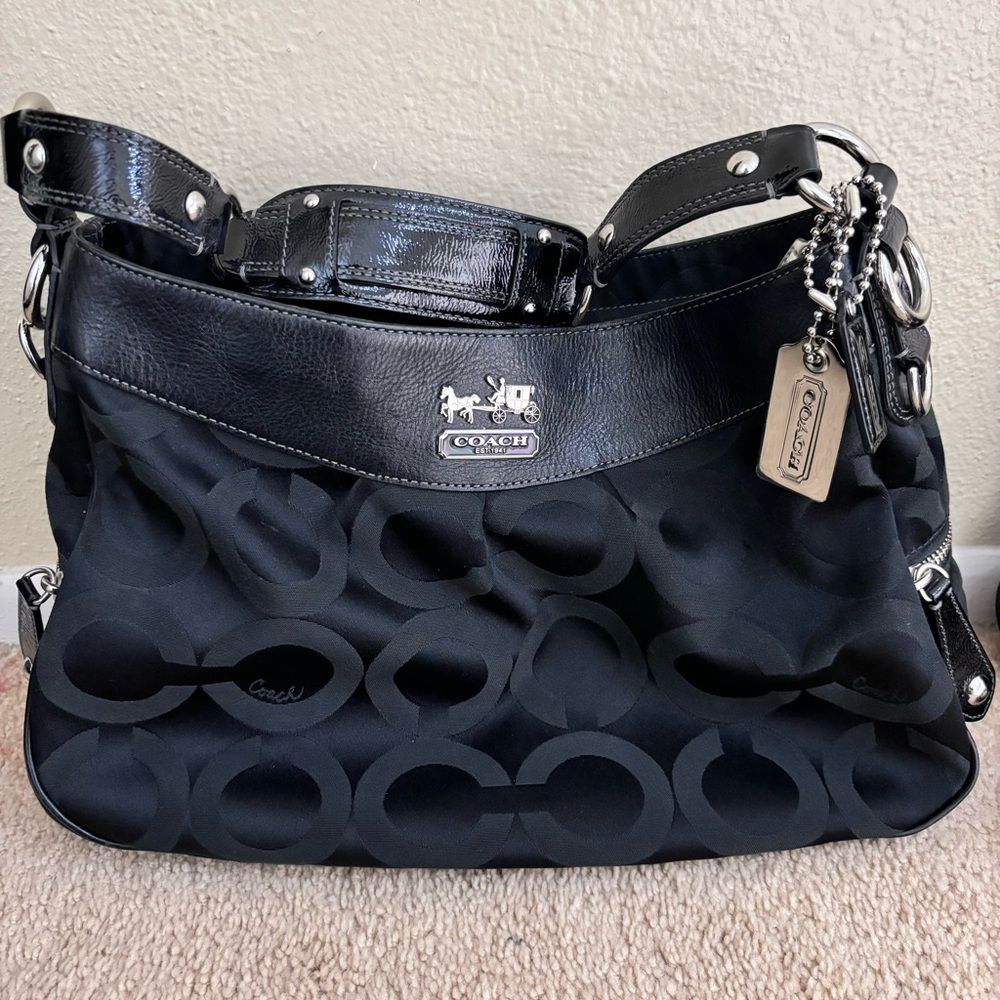 Coach Black Satchel Bag